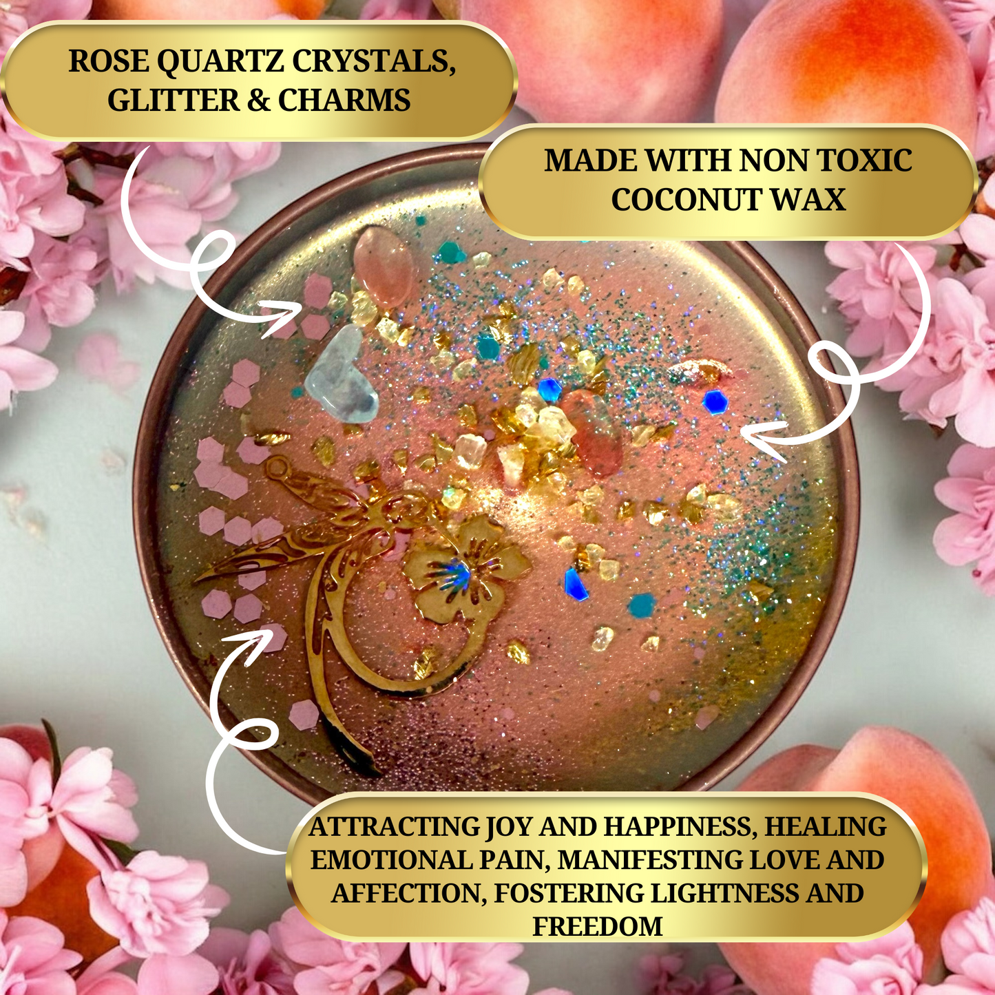Hummingbird Spell Candle - Attracting Love, Joy and Happiness