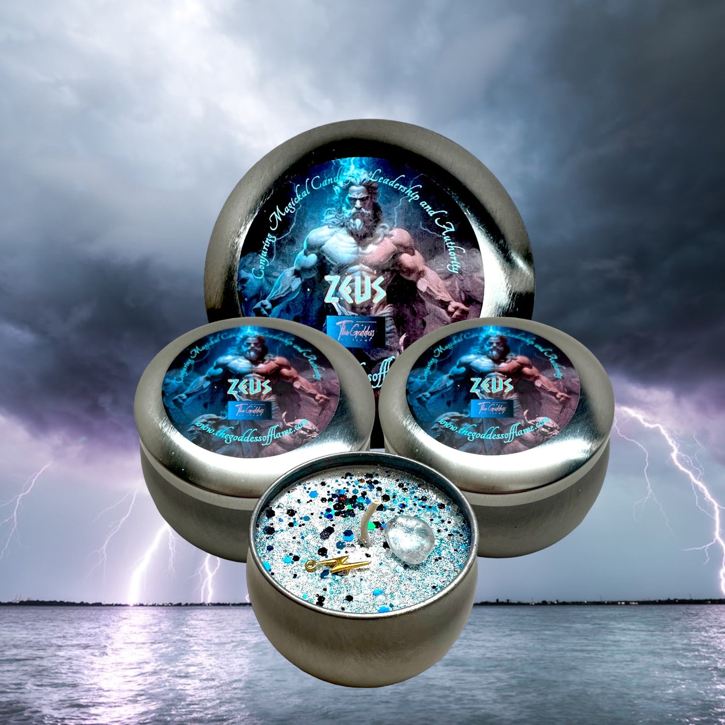 Zeus Magic Offering Ritual Candle