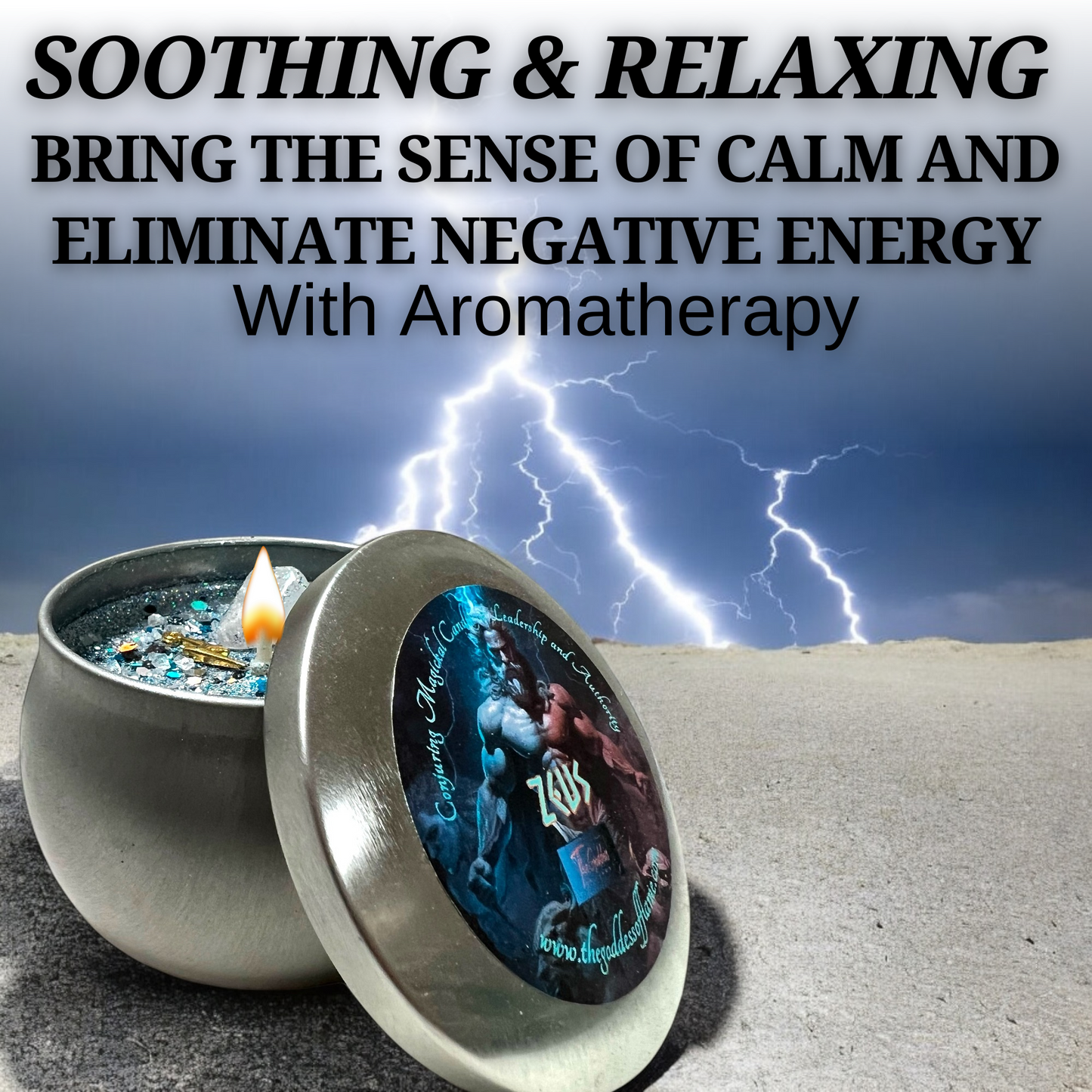 Zeus Magic Offering Ritual Candle