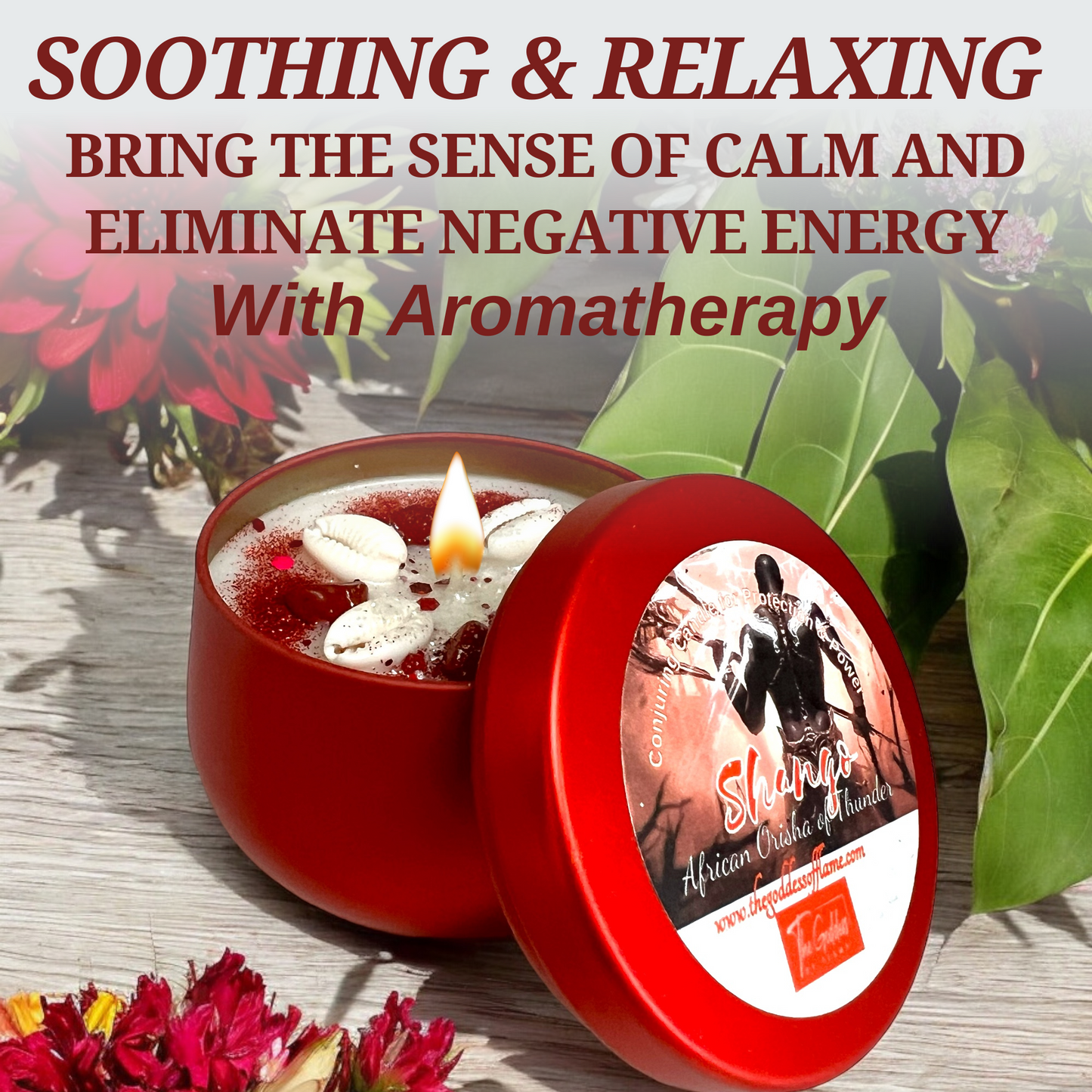 Shango God of Thunder Spiritual Offering Spell Candle