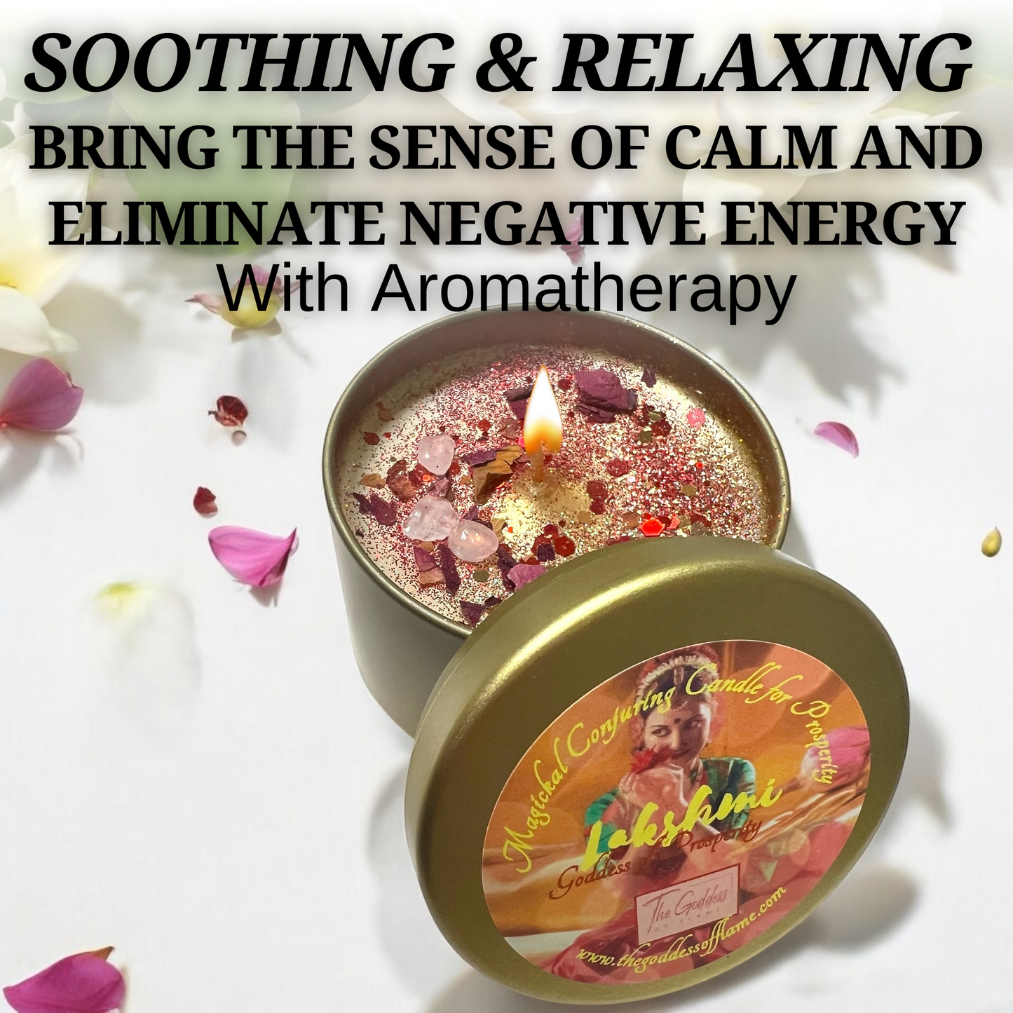 Lakshmi Goddess of Wealth Conjuring Magic Candle