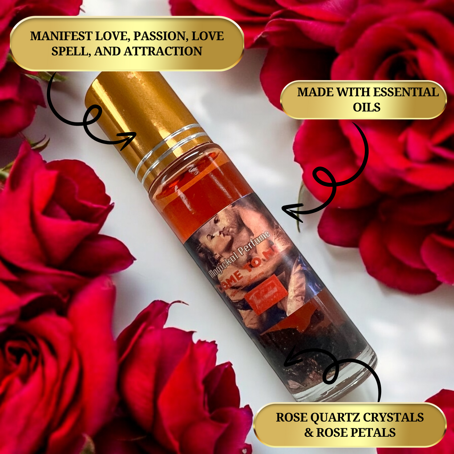 Come To Me Roll-On Pheromone Infused Essential Oil Perfume - Love Spell