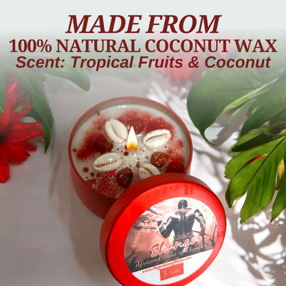 Shango God of Thunder Spiritual Offering Spell Candle