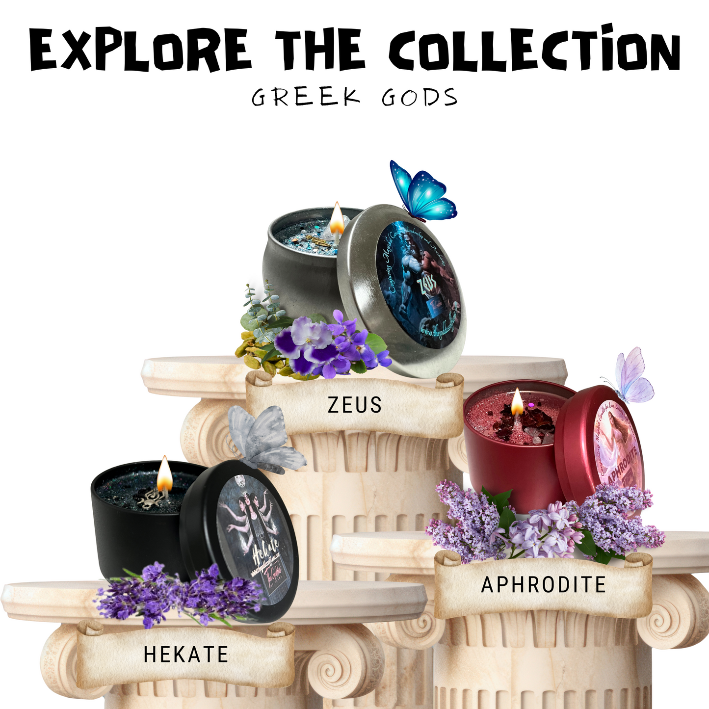 Zeus Magic Offering Ritual Candle