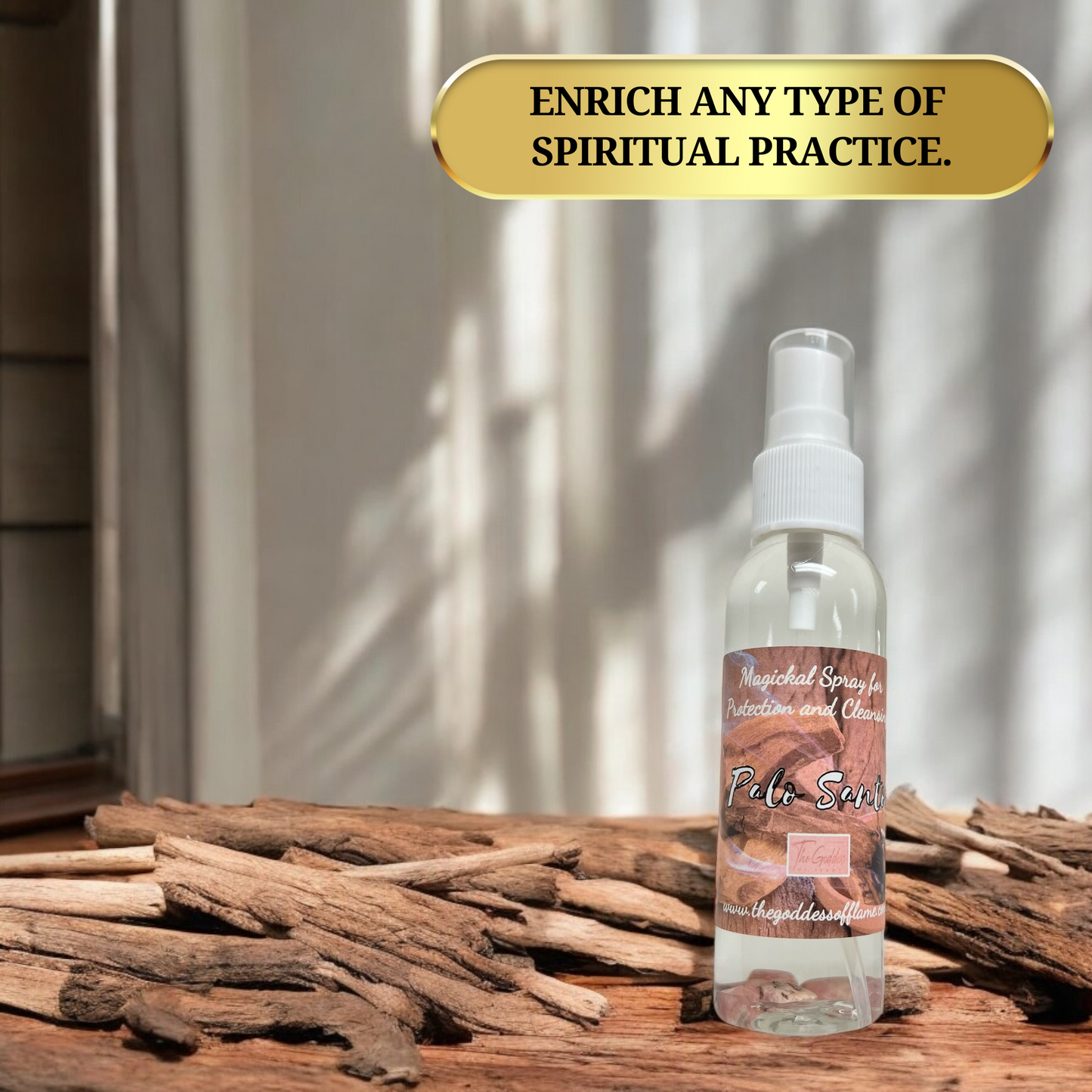 Palo Santo Blessing Spray- Smudging, Energy Cleansing &  Removing Negativity
