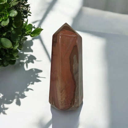 Crazy Lace Agate Crystal Point