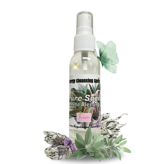 Pure Sage House Blessing Spray- Smudging, Energy Cleansing & Removing Negativity