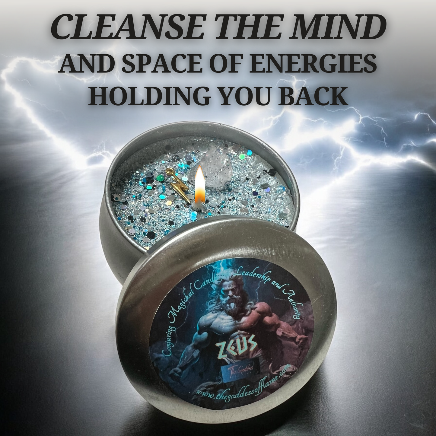 Zeus Magic Offering Ritual Candle