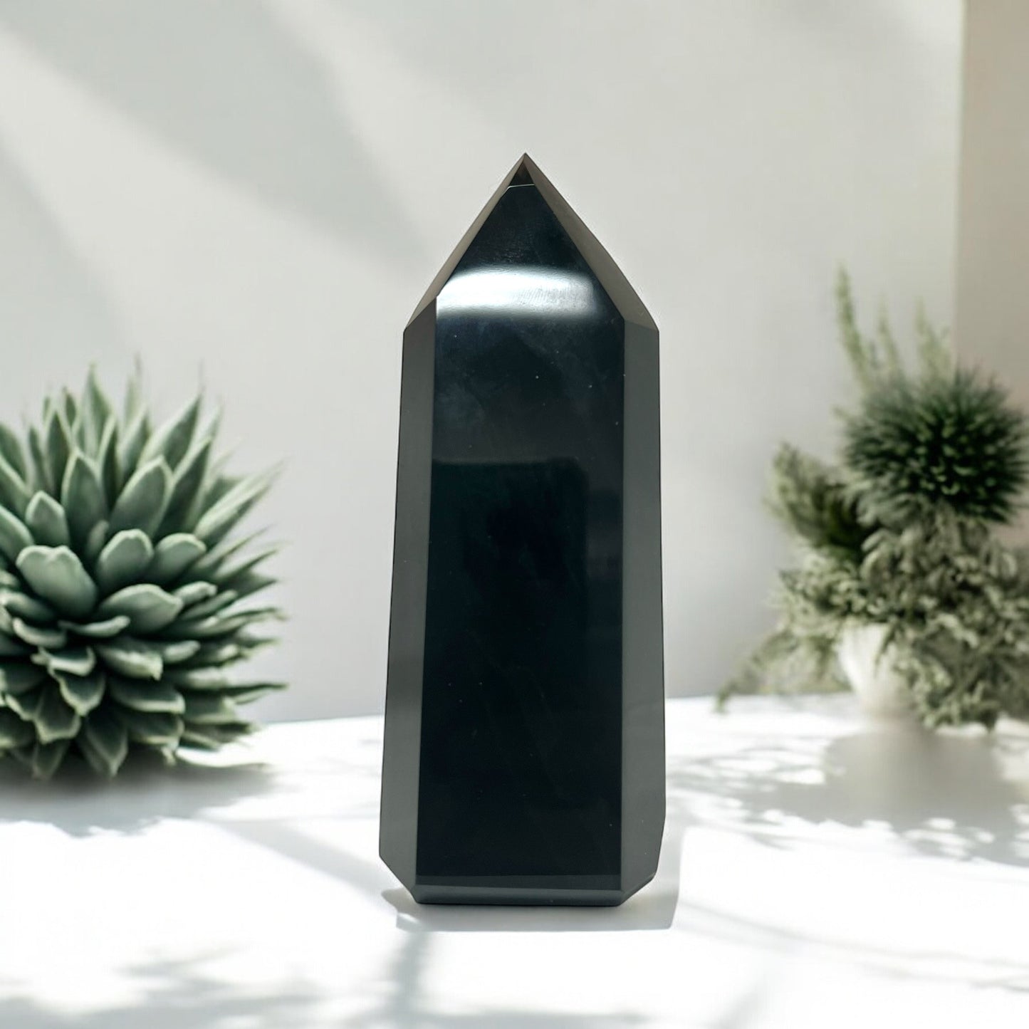 Smoky Obsidian Large Crystal Point