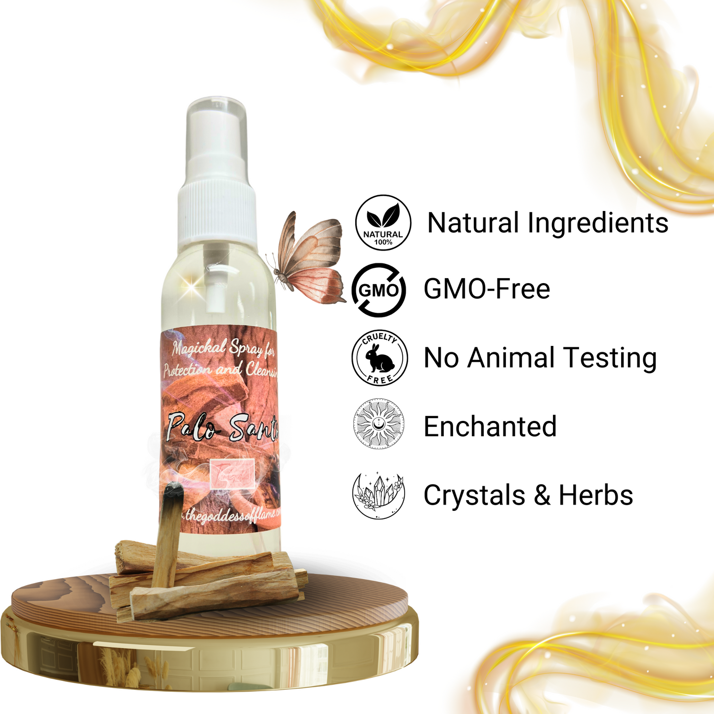 Palo Santo Blessing Spray- Smudging, Energy Cleansing &  Removing Negativity
