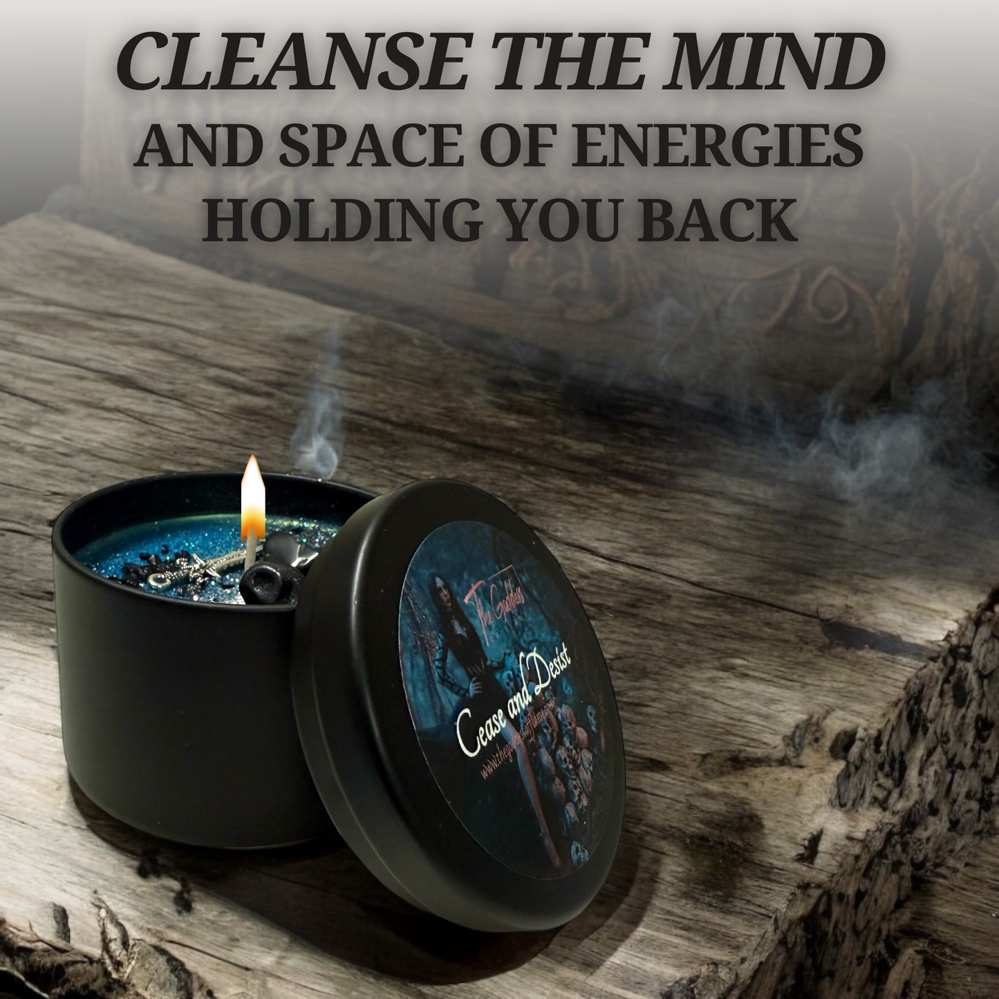 Cease And Desist Spell Candle - Protection, Removing Blockages and CutTies